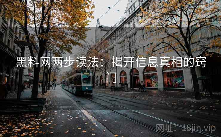 黑料网两步读法:揭开信息真相的窍门 黑料网两步读法:揭开信息真相的窍门